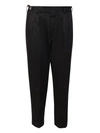 Pt Torino Tailored Black Trousers With Classic Pleat In Black