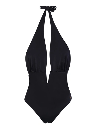 Tom Ford Onepiece Halter Neck Swimsuit In Black