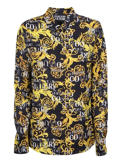 Versace Jeans Couture Woman Shirt Black Size 4 Viscose