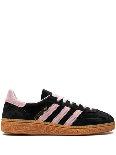 Adidas Originals Handball Spezial Suede Low-top Trainers In Black Clear Pink