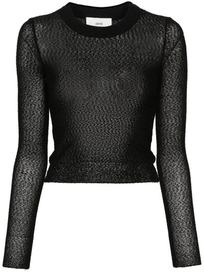 Ami Alexandre Mattiussi Ami Paris Sweaters In Black