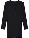 Anine Bing Amaya Knot-detail Minidress In Black