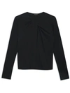 Anine Bing Amaya Cut-out Top In Black