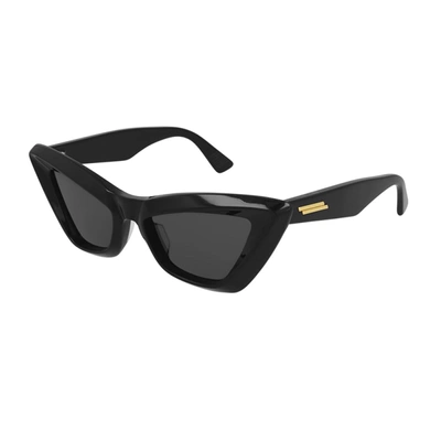 Bottega Veneta Bv1101s Linea Linea Minimalist Sunglasses In 001 Black