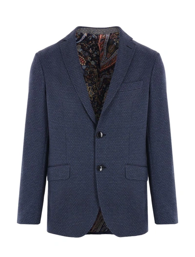 ETRO ETRO JACKETS BLUE