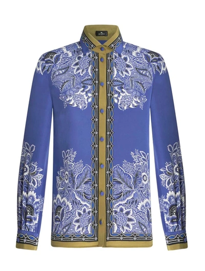 ETRO ETRO SHIRTS BLUE