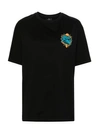 Etro Logo Embroidered Oversized T-shirt In Black