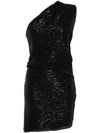 Iro Haidi Sequin-embellished Minidress In Black