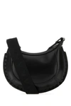 Isabel Marant Oskan Moon Suede Shoulder Bag In Black