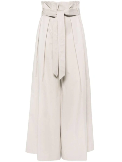 Moschino Trousers In Beige