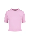 Sa Su Phi Crew Neck Cashmere Pink Top In Pink