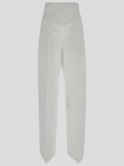 Sportmax Trousers In White