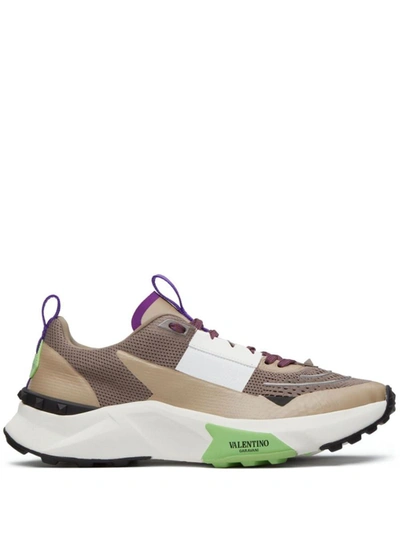 Valentino Garavani Sneakers In Clay/desert/beige/white/black