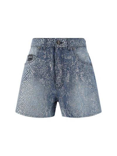 Versace Jeans Couture Shorts In Indigo