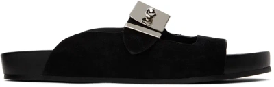 Lanvin Black Tinkle Sandals In 10 Black