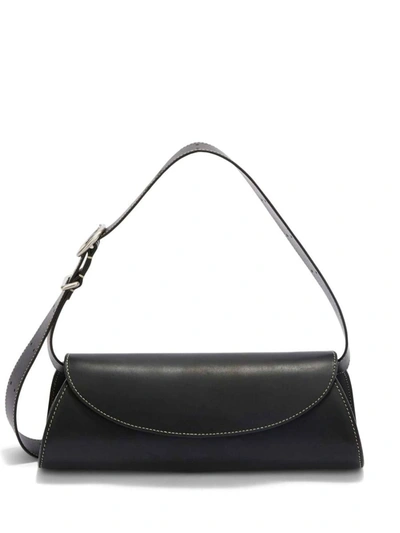 Jil Sander Cannolo Small Bag In Black