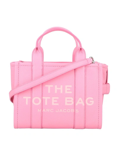 Marc Jacobs The Mini Tote Leather Bag In Petal Pink