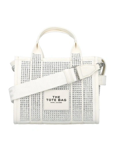Marc Jacobs The Small Tote Crystal In White