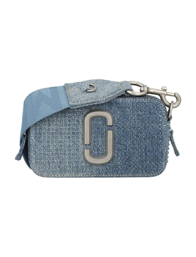 Marc Jacobs The Snapshot Denim Crystal In Light Blue Crystal