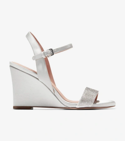 Cole Haan Josie Wedge Sandal In All Over Crystal-gray