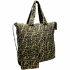 FENDI FENDI ZUCCA BROWN SYNTHETIC TOTE BAG (PRE-OWNED)