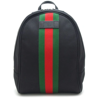 Gucci Sherry Black Canvas Shopper Bag ()