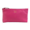 GUCCI GUCCI SWING PINK LEATHER CLUTCH BAG (PRE-OWNED)