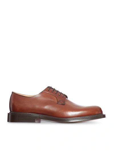 CHURCH'S SHANNON LEATHER DERBY SHOES