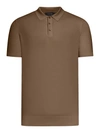 Nome Short-sleeved Cotton Tennis Polo In Brown