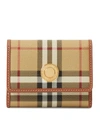 BURBERRY SMALL CHECKED LEATHER WALLET