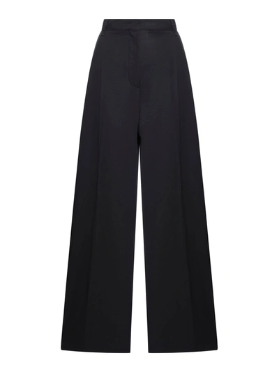 Sportmax Wide Leg Trousers In Black