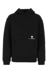 Oamc Black Cotton Oversize Sweatshirt In Black