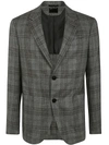 Zegna Wool And Silk Blend Jacket In Grey