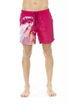 Bikkembergs Fuchsia Polyester Swimwear In Pink