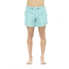 Bikkembergs Light Blue Polyester Men Swim Men's Short In Blue