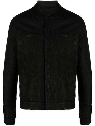 Giorgio Brato Biker Jacket Clothing In Black