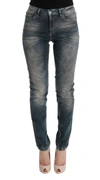 CAVALLI WASH COTTON BLEND SLIM FIT WOMEN'S JEANS