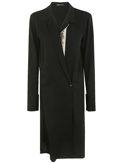 Ibrigu Georgette Wrapped Dress In Black