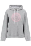 Versace Hooded Sweatshirt With In Grey