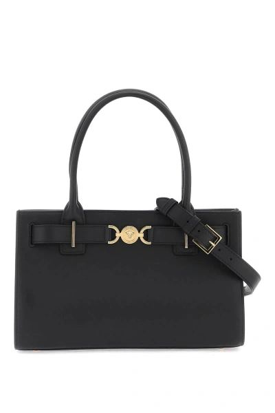 Versace Medium Medusa '95 Shopper In Black