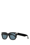 ALEXANDER MCQUEEN ALEXANDER MCQUEEN MAN BLACK ACETATE PUNK RIVET SUNGLASSES