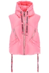 KHRISJOY KHRISJOY OVERSIZED PUFFER VEST WITH HOOD WOMEN