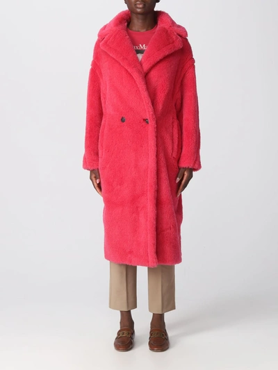 Max Mara Tedgirl Coat In Red