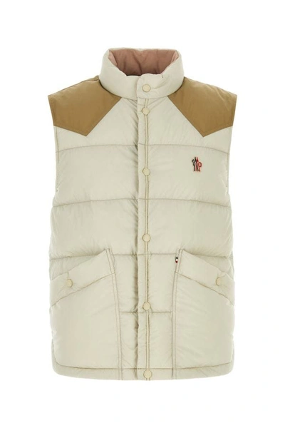 Moncler Veny Down Vest Multicolor In Beis