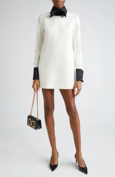 Dolce & Gabbana Mini Dress In Beige