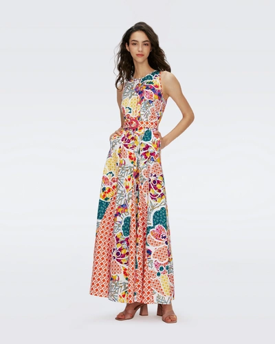 Diane Von Furstenberg Dvf  Printed Elliot Maxi Dress In Multi