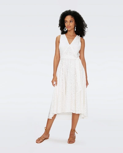 Diane Von Furstenberg Helene Dress By  In Size Xl In Ivory