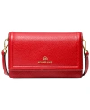 Michael Kors Michael  Jet Set Charm Small Phone Crossbody In Crimson