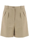 Apc A.p.c. Cotton And Linen Nola Shorts For In Beige