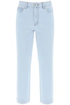 Apc A.p.c. New Sailor Straight Cut Cropped Jeans In Blue
